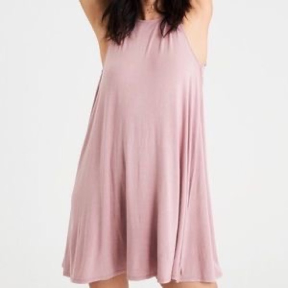 Urban Outfitters- Silence+Noise Blush Pink Halter Mini Dress